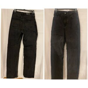 Hollister Straight-leg Black Denim Jeans Size 0